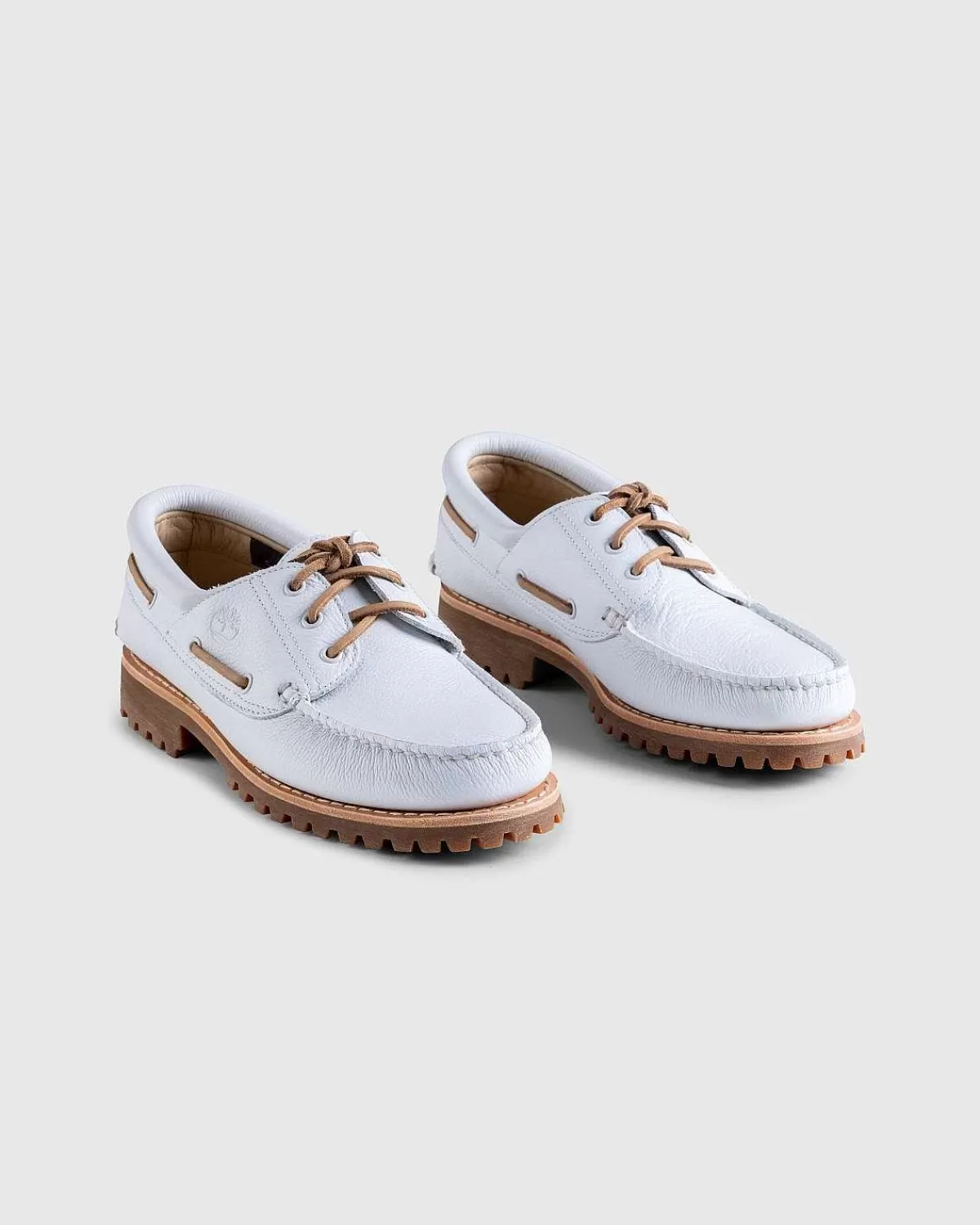 Sko>Timberland 3-Eye Lug Boat Shoe Hvid