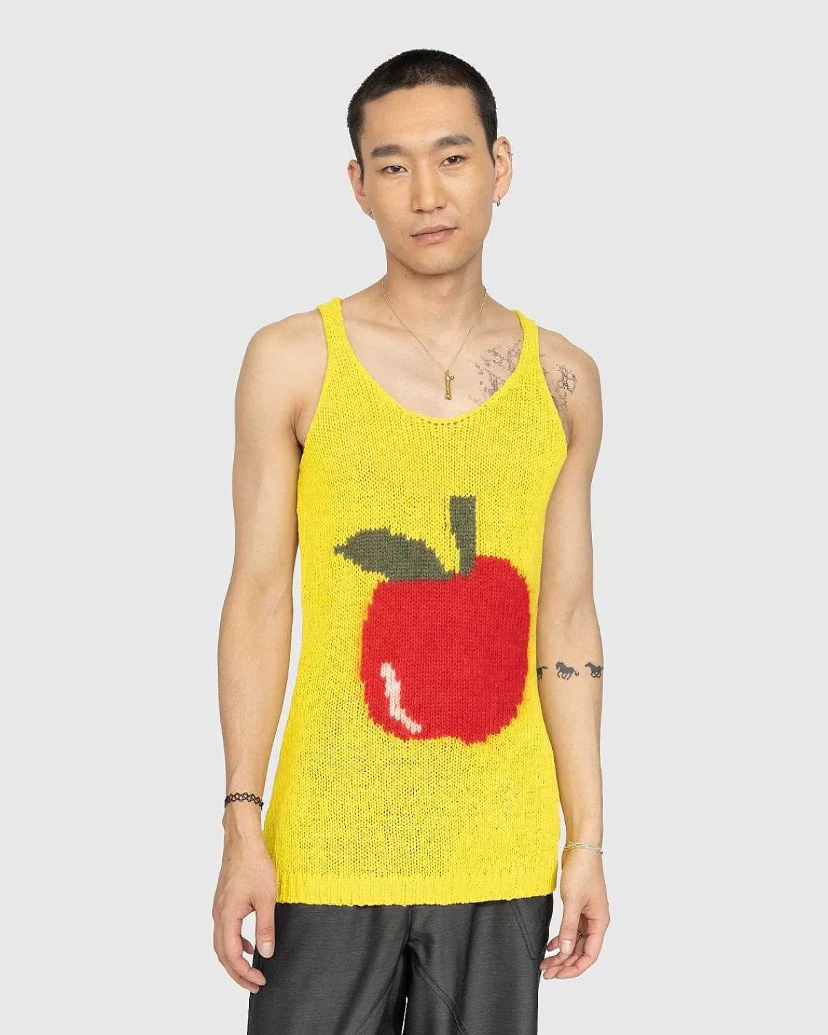 T-Shirts>J.W. Anderson Aeble Tank Top Gul