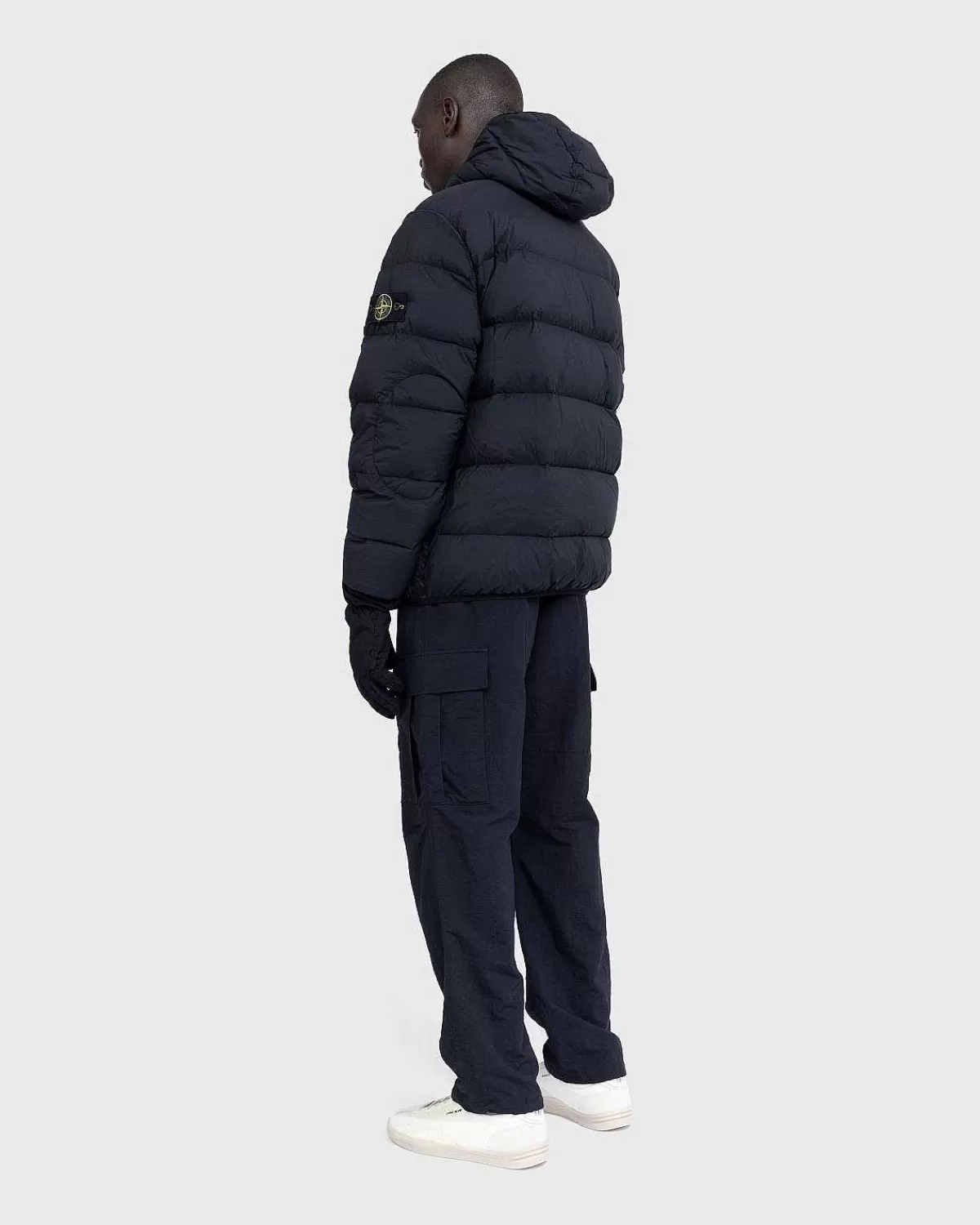 Overtøj>Stone Island Aegte Dunjakke Sort