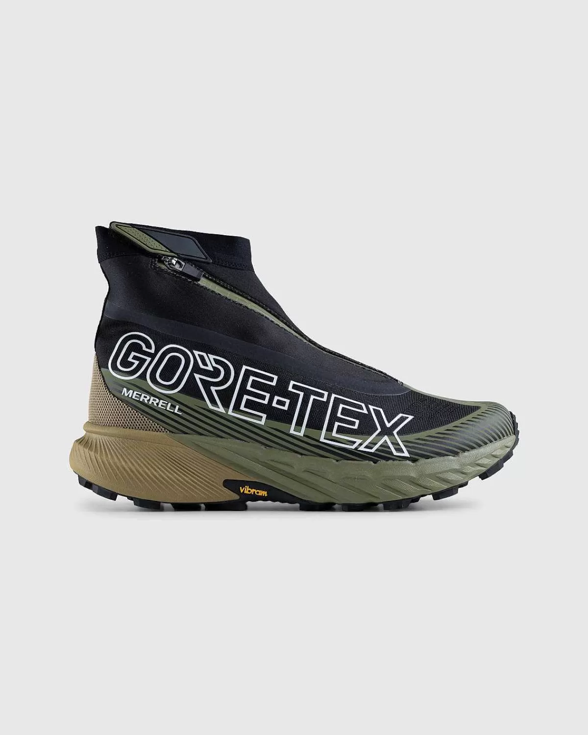 Vandre Sneakers>Merrell Agility Peak 5 Zero Gore-Tex Sort/Avocado
