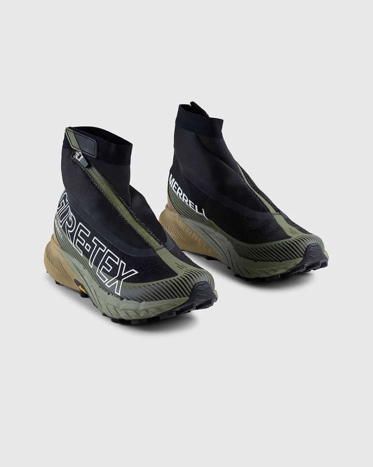Vandre Sneakers>Merrell Agility Peak 5 Zero Gore-Tex Sort/Avocado