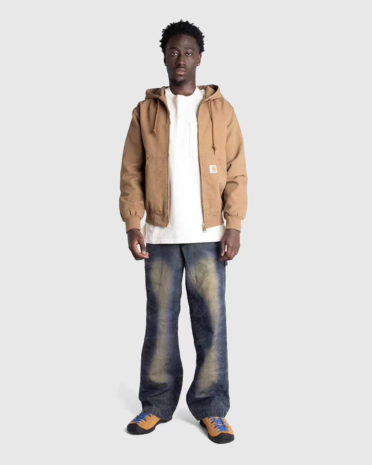 Overtøj>Carhartt WIP Aktiv Jakke Hamilton Brun/Skyllet