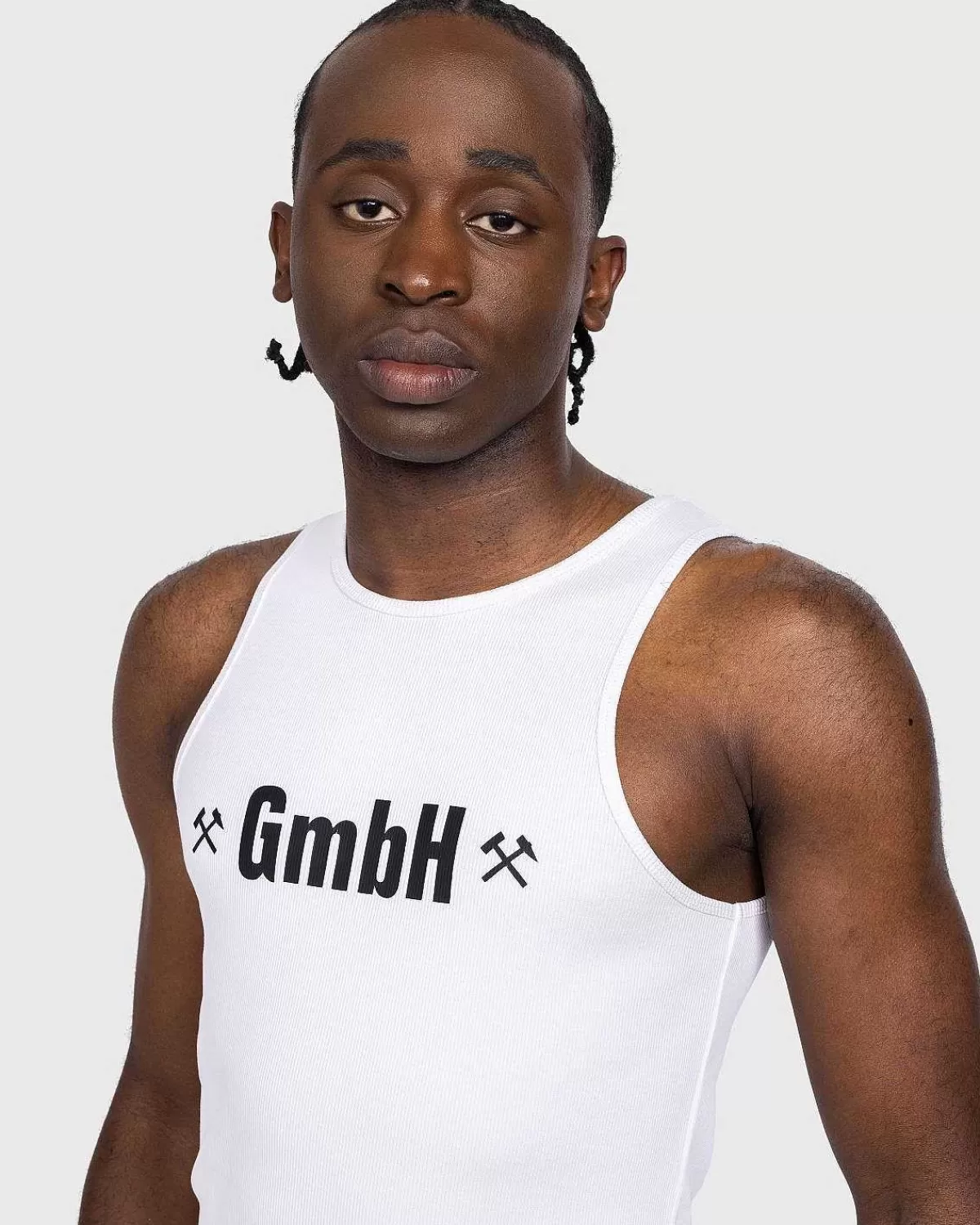 T-Shirts>GmbH Ali Rib Tank Top Hvid