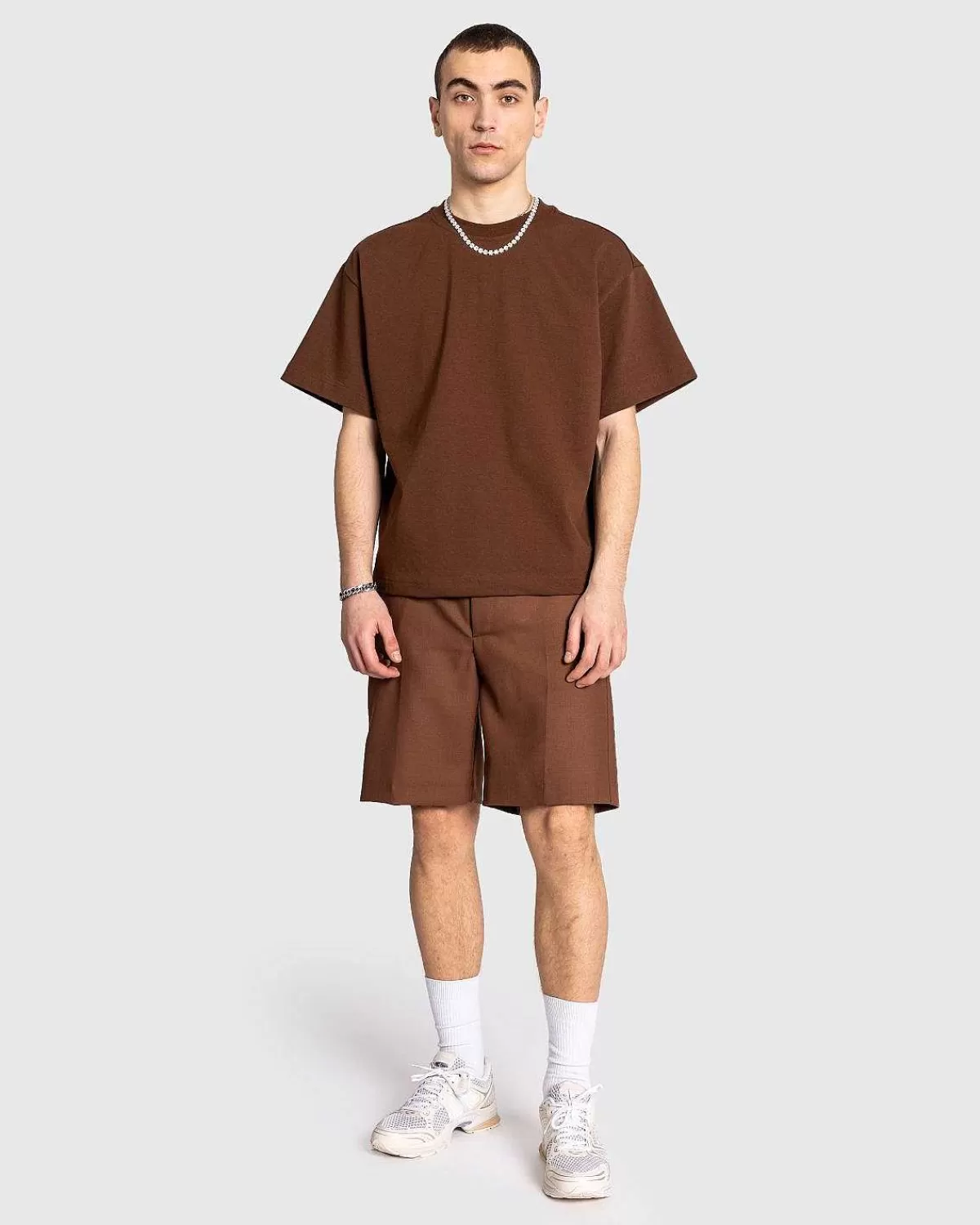 T-Shirts>Séfr Atelier Tee Heavy Brown Bomuld