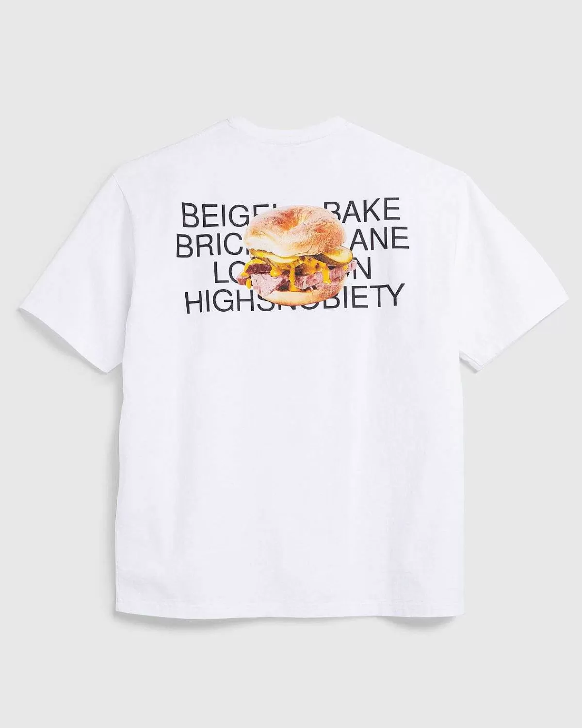 T-Shirts>Beigel Bake Bagel T-Shirt Hvid