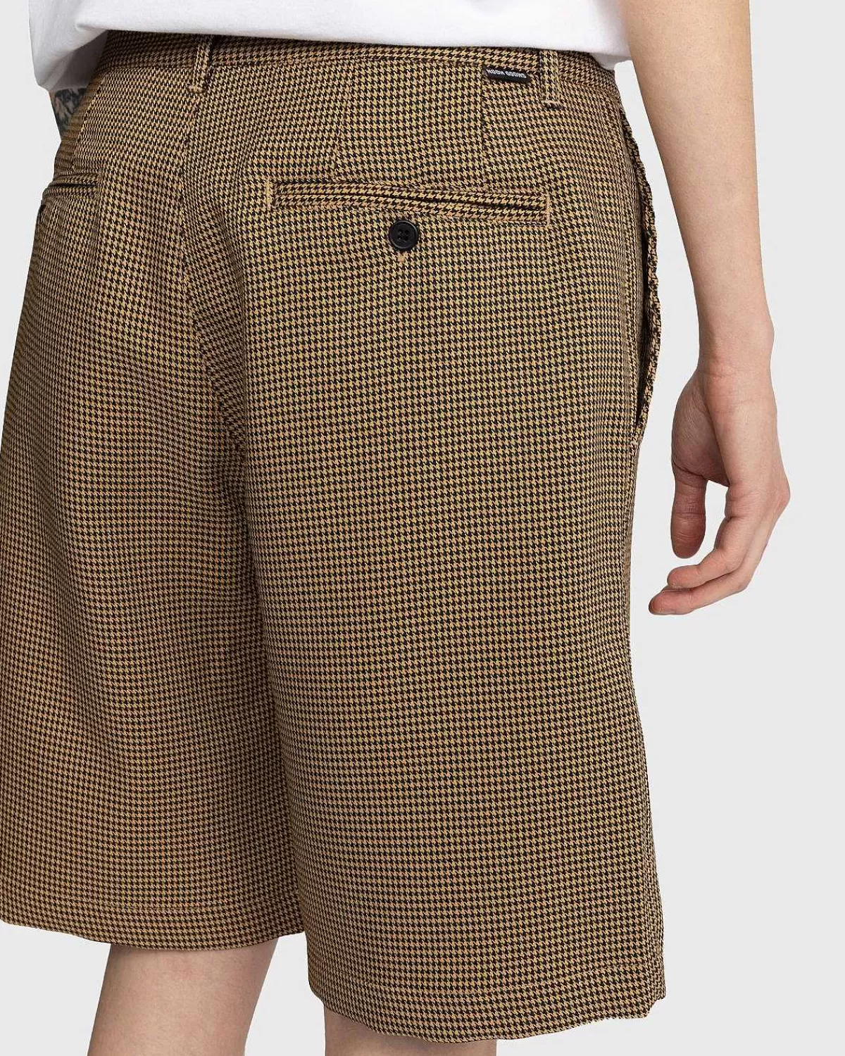 Shorts>Noon Goons Banned Houndstooth Shorts Brun