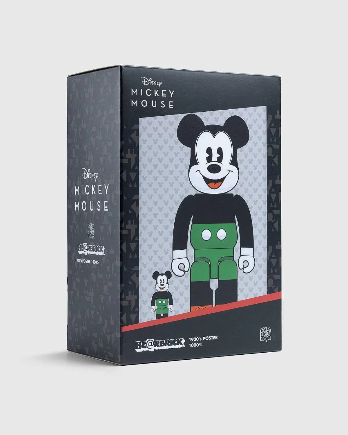 Samlerobjekter>Medicom Be@Rbrick Mickey Mouse 1930S Plakat 1000% Sort