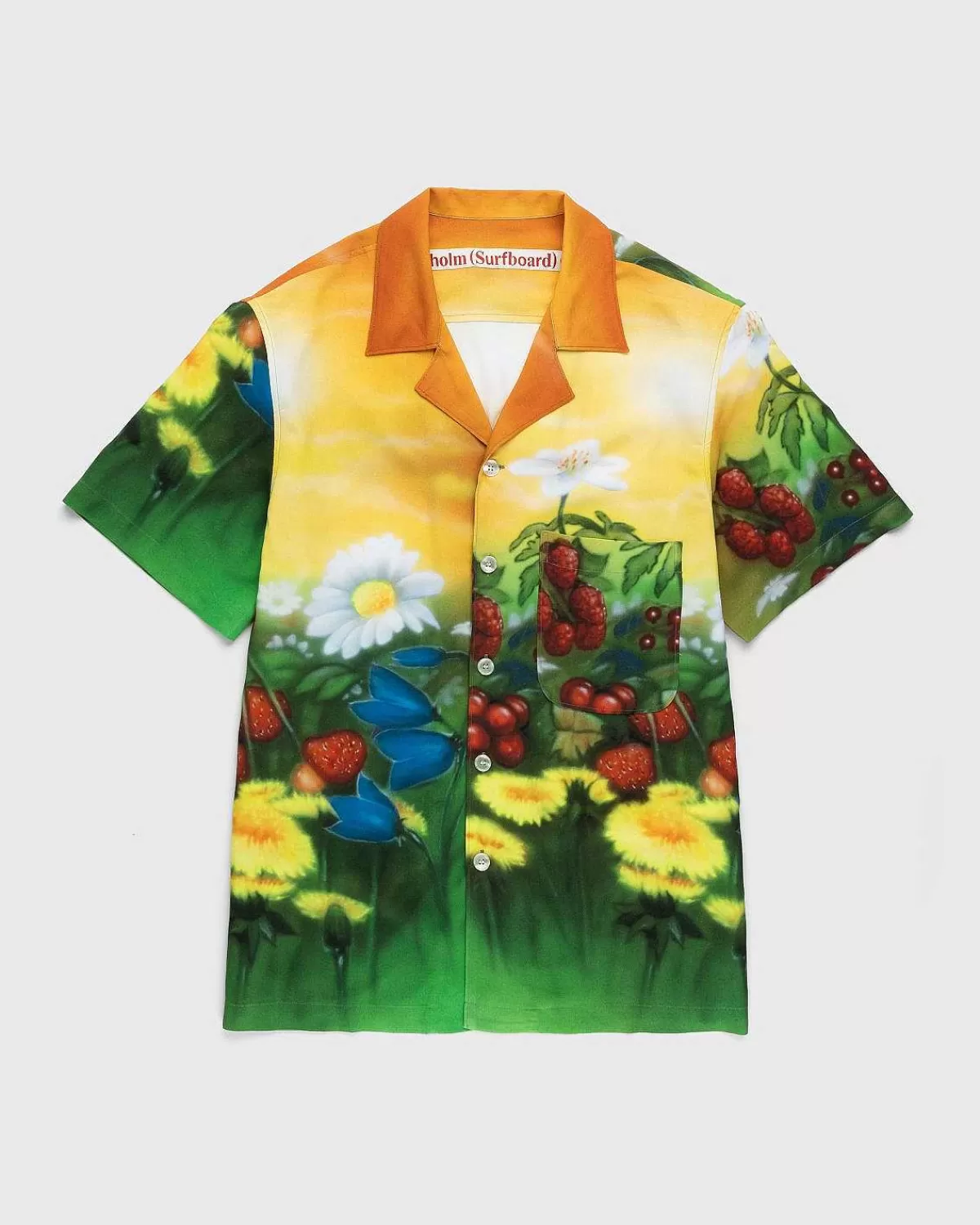 Skjorter>Stockholm Surfboard Club Blomster Airbrush Button-Up Skjorte Multi