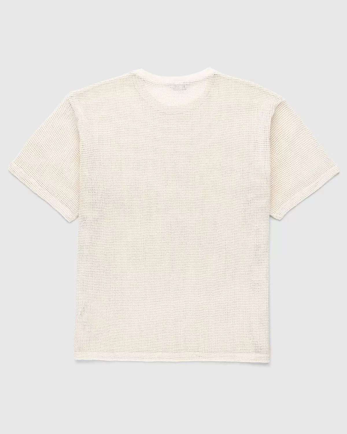 T-Shirts>Highsnobiety Bomuld Mesh Strik T-Shirt Beige