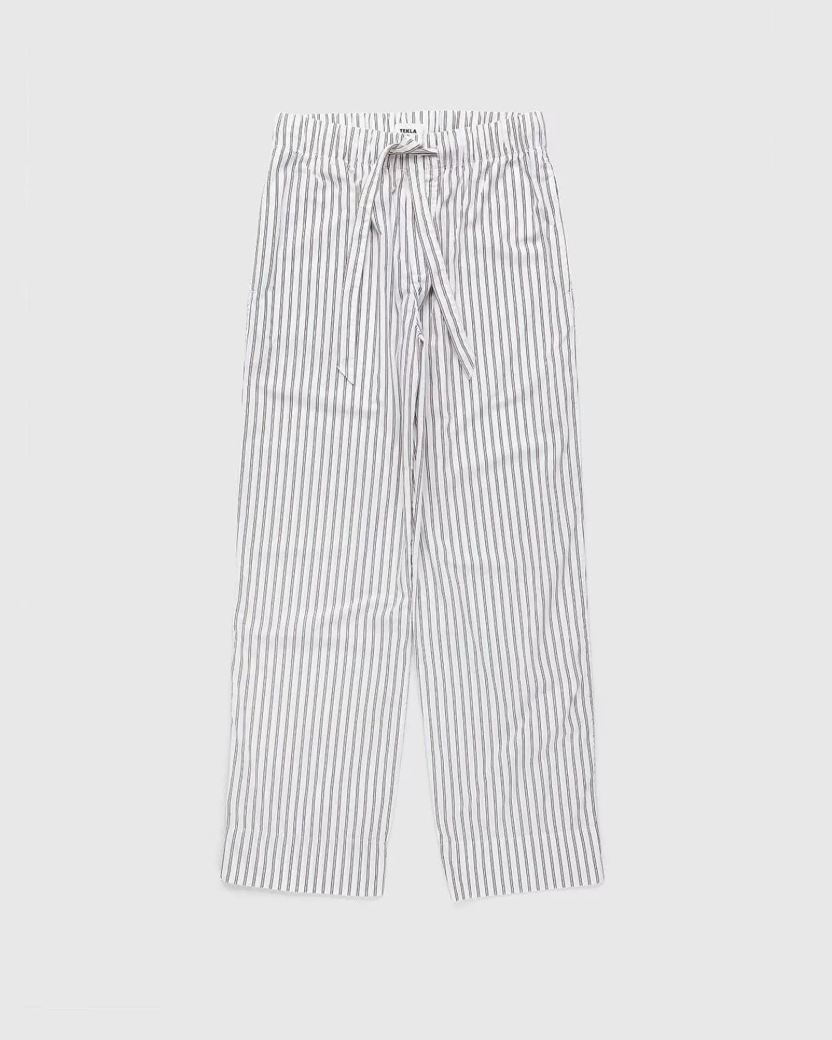 Undertøj>Tekla Bomuld Poplin Pyjamas Bukser Hopper Stripes