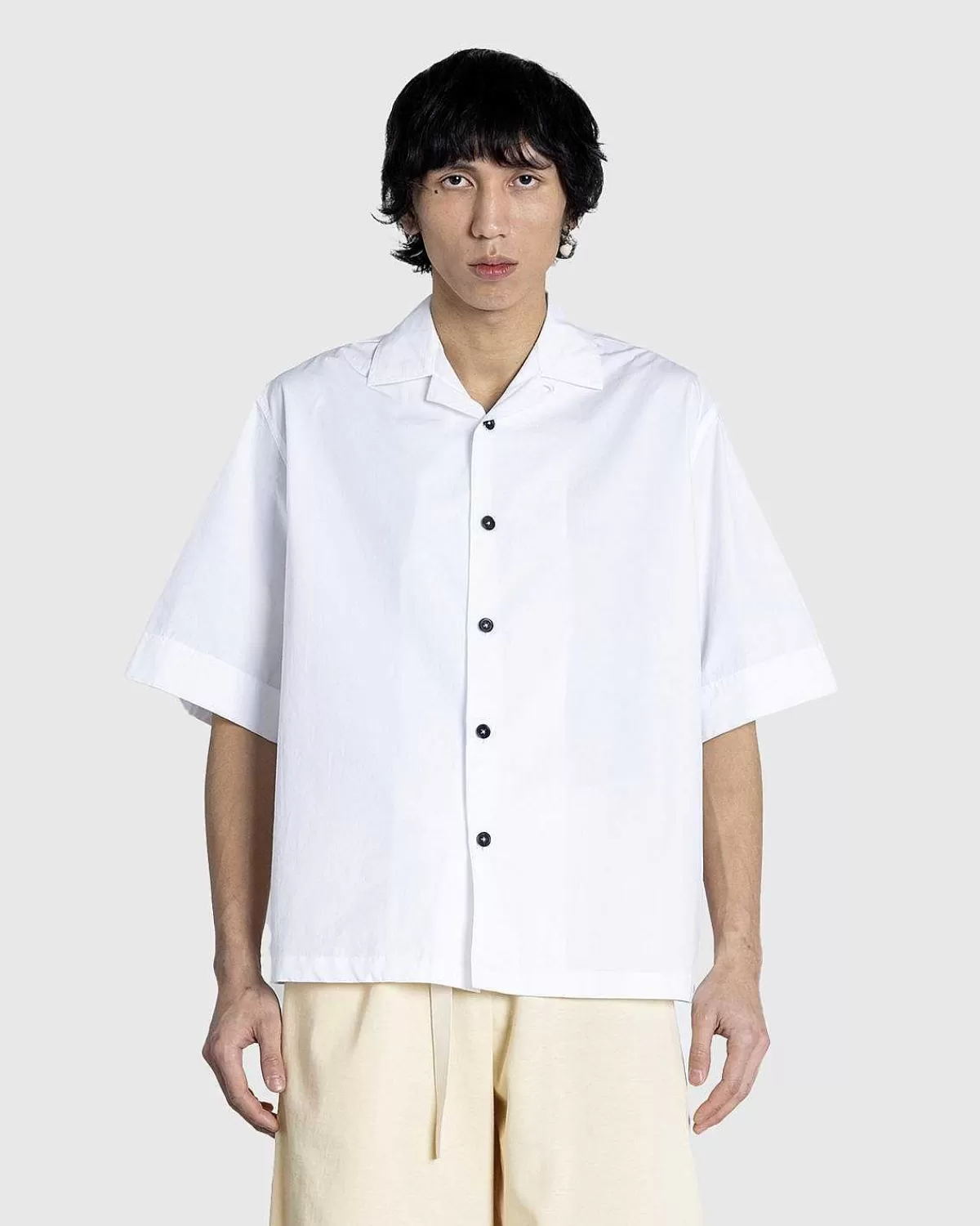 Skjorter>Jil Sander Bomuld Vacation Shirt Optic White