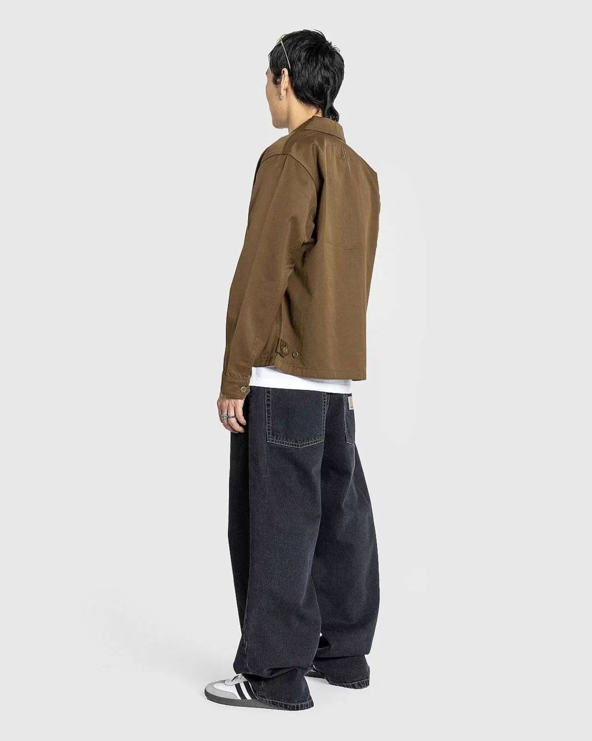 Bukser>Carhartt WIP Brandon Pant Sort/Stenvasket