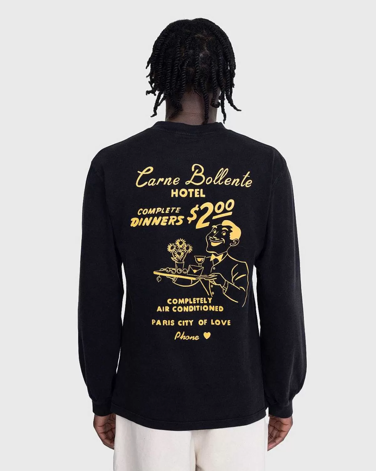 T-Shirts>Carne Bollente Carne Love Hotel Black