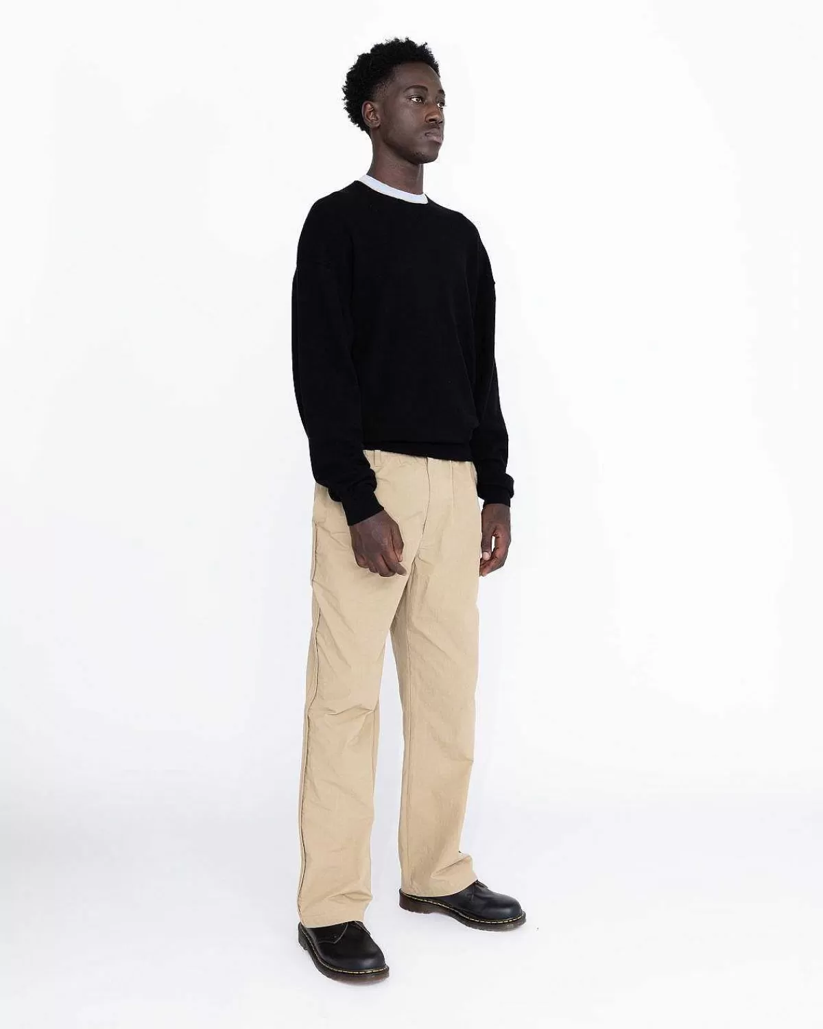 Strik>Highsnobiety HS05 Cashmere Crew Sweater Sort