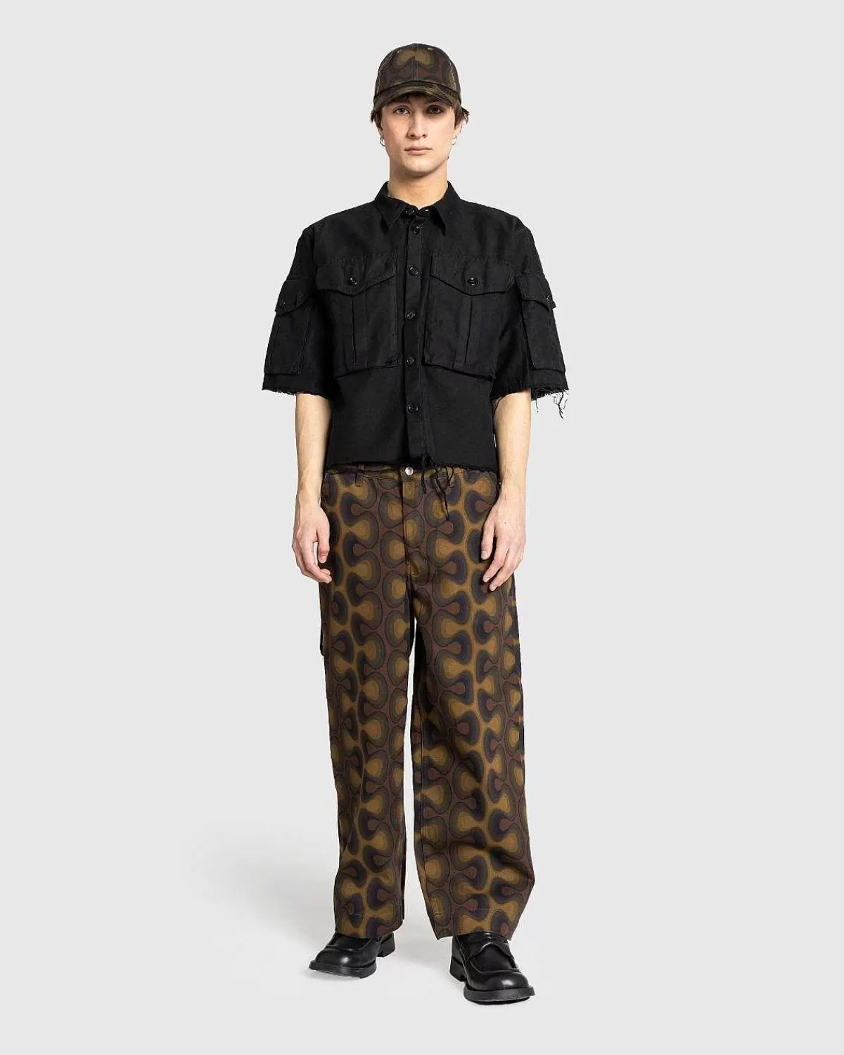 Skjorter>Dries van Noten Century Cargo Skjorte Sort