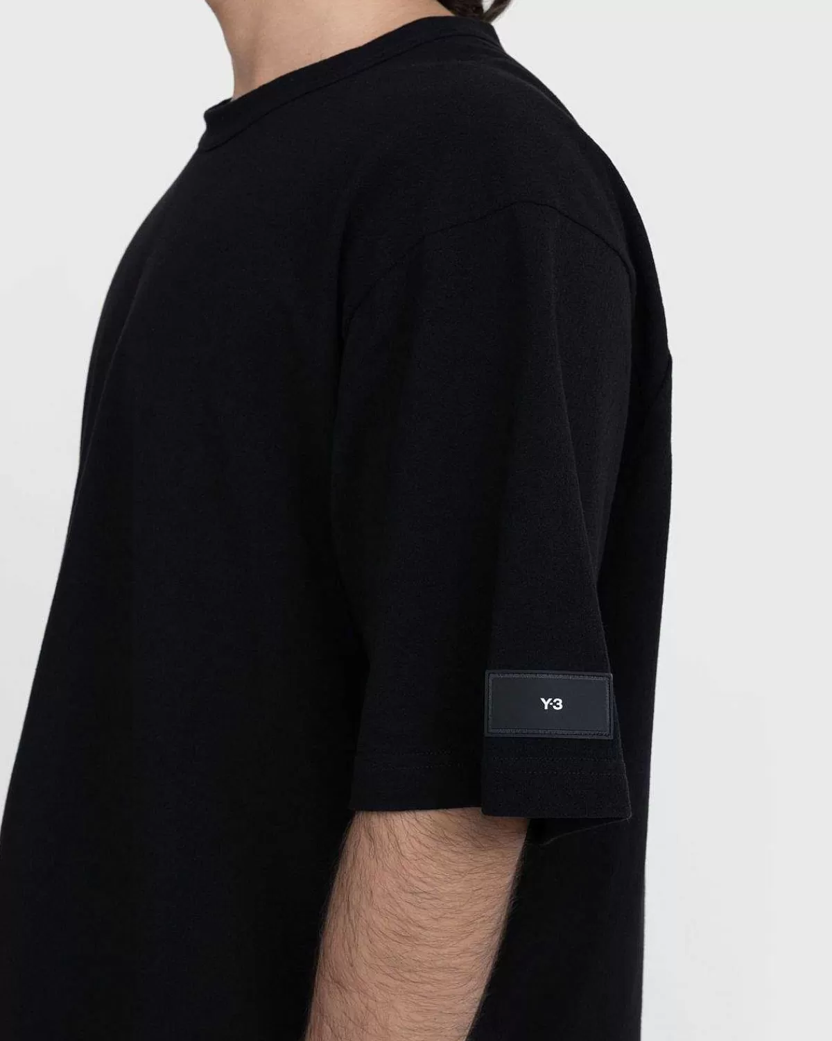 T-Shirts>Y-3 Crepe Kortaermet T-Shirt Sort