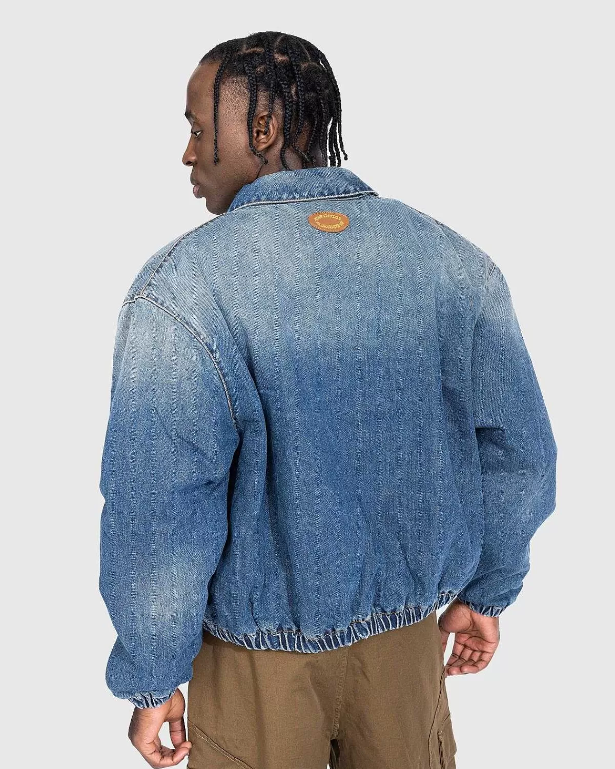 Overtøj>Acne Studios Denim Polstret Jakke Bla