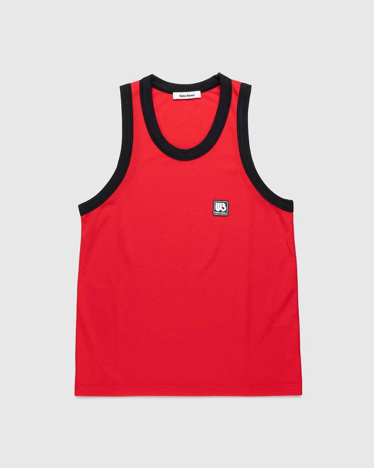 T-Shirts>Wales Bonner Diop Tank Top Rod/Sort