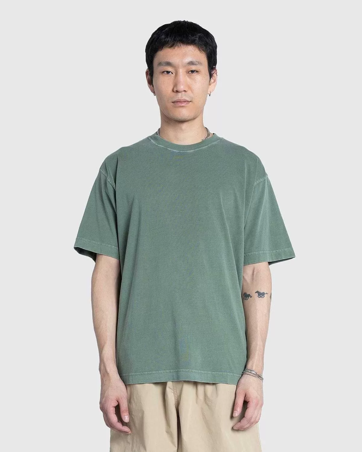 T-Shirts>Carhartt WIP Dune T-Shirt Park/Garment Dyed