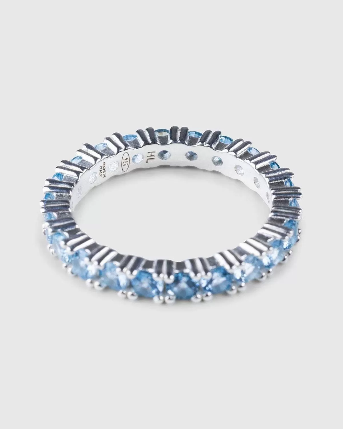 Smykker>Hatton Labs Eternity Ring Solv/Aqua