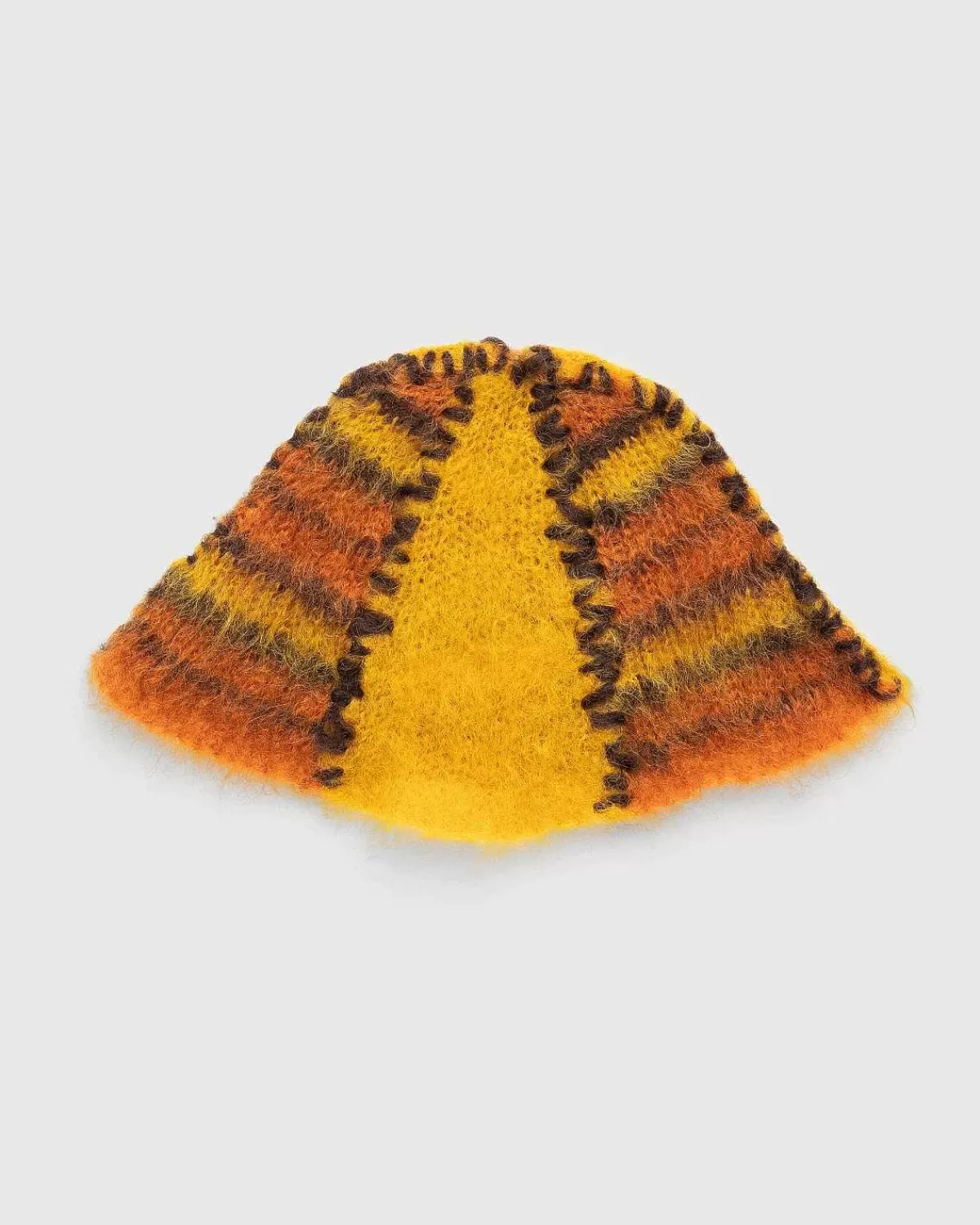 Hatte>Marni Farveblok Mohair Beanie Orange