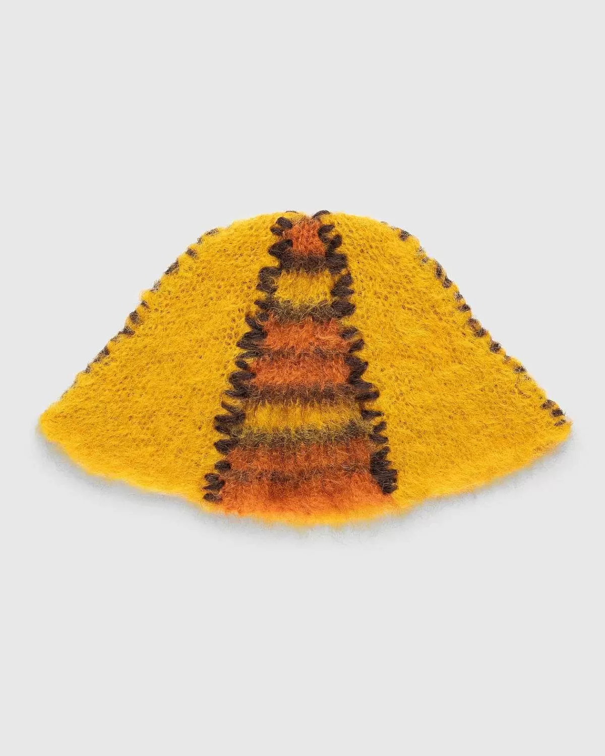 Hatte>Marni Farveblok Mohair Beanie Orange