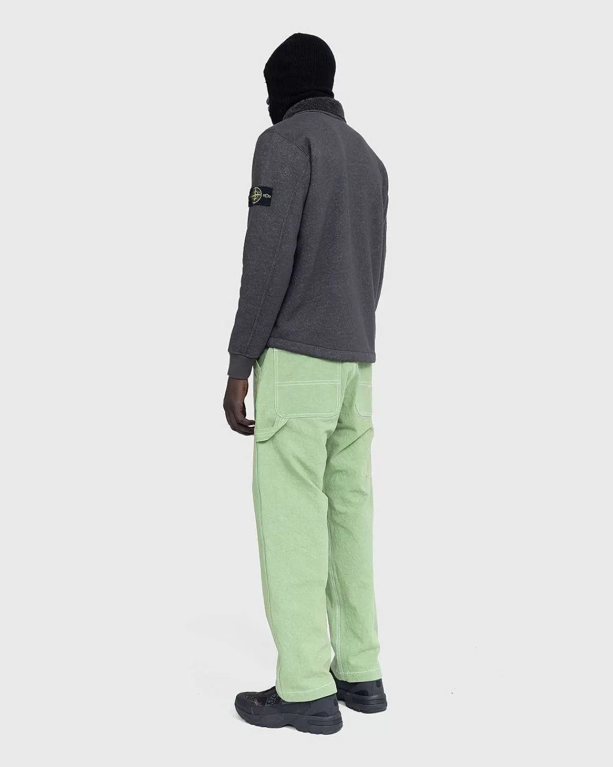 Overtøj>Stone Island Fleecejakke Blygra