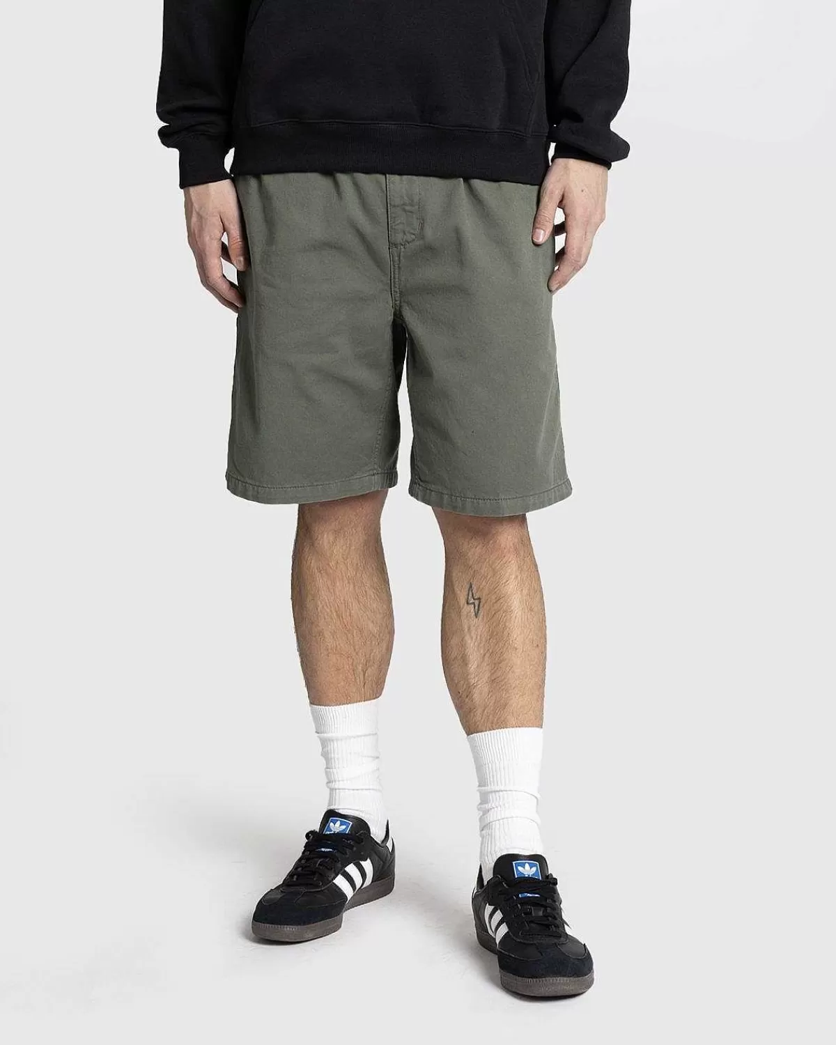 Shorts>Carhartt WIP Flint Short Park/Garment Dyed