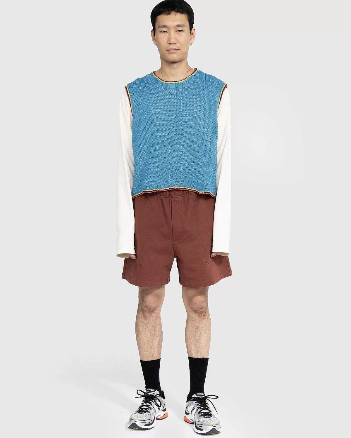 Shorts>Bode French Terry Sweat Shorts Brun