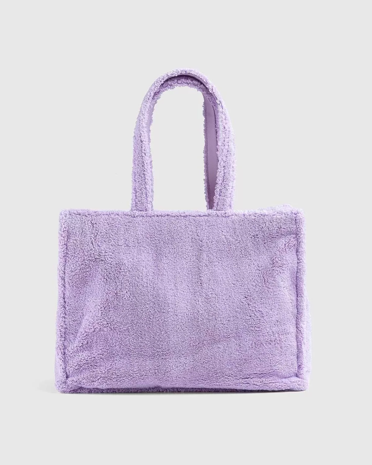 Tasker>Acne Studios Furry Logo Skulder Tote Bag Lilac Purple