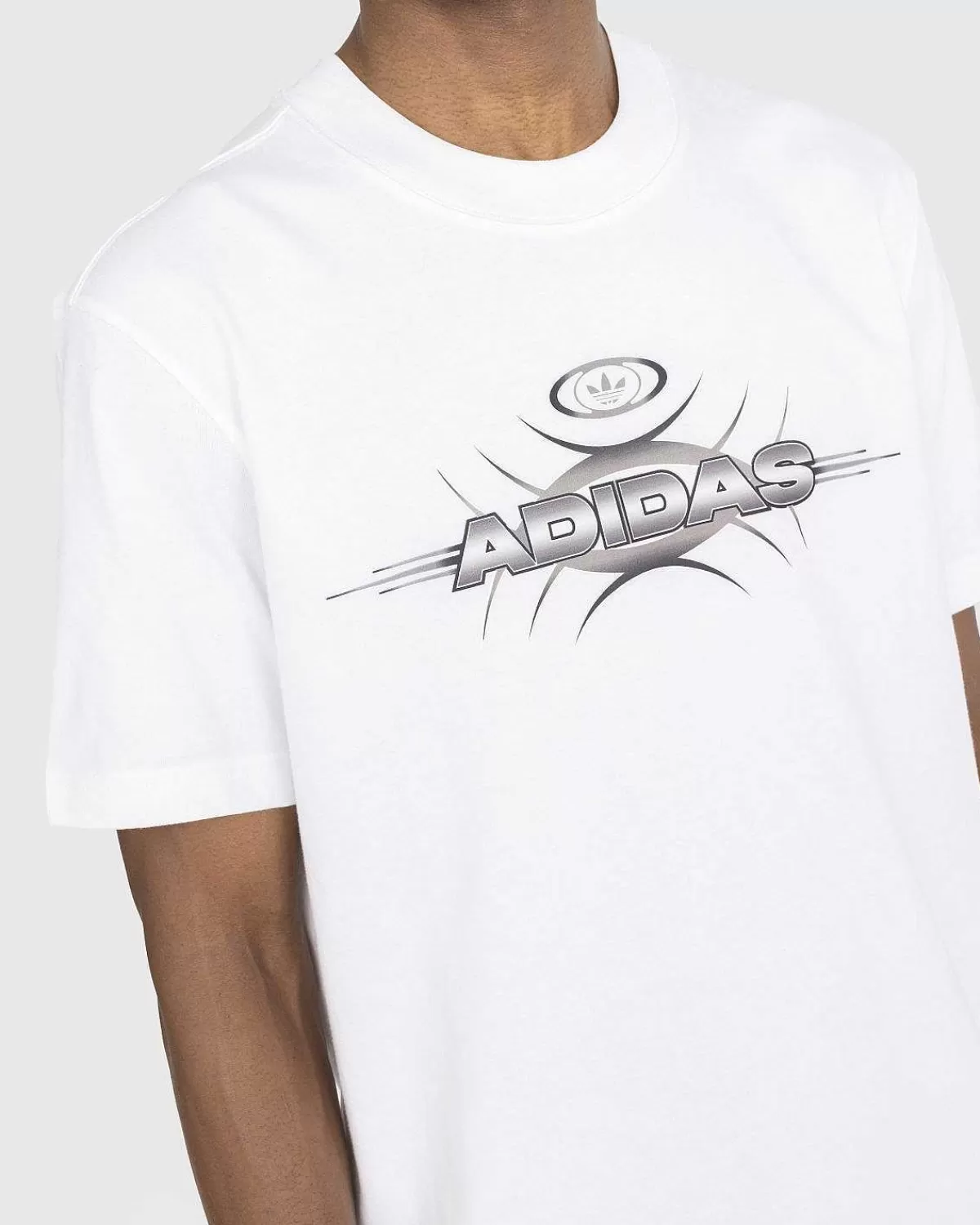 T-Shirts>Adidas Grafisk Logo T-Shirt Hvid