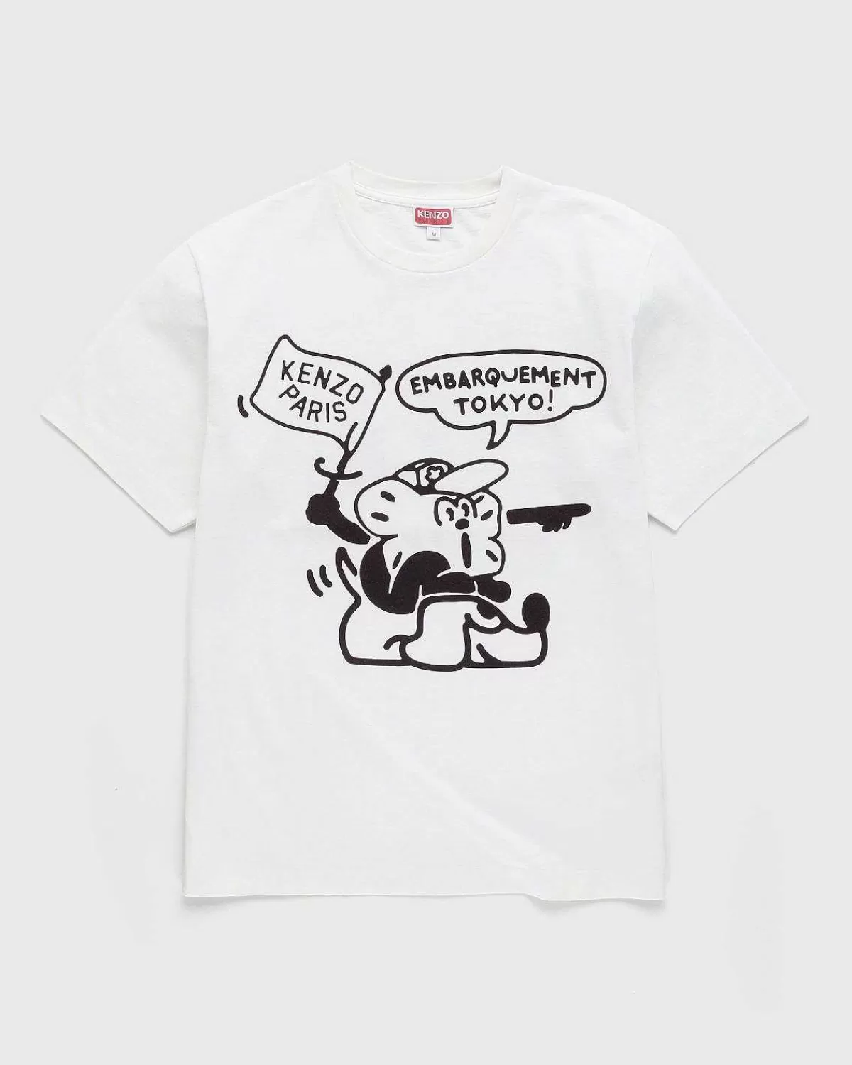 T-Shirts>Kenzo Grafisk T-Shirt Hvid