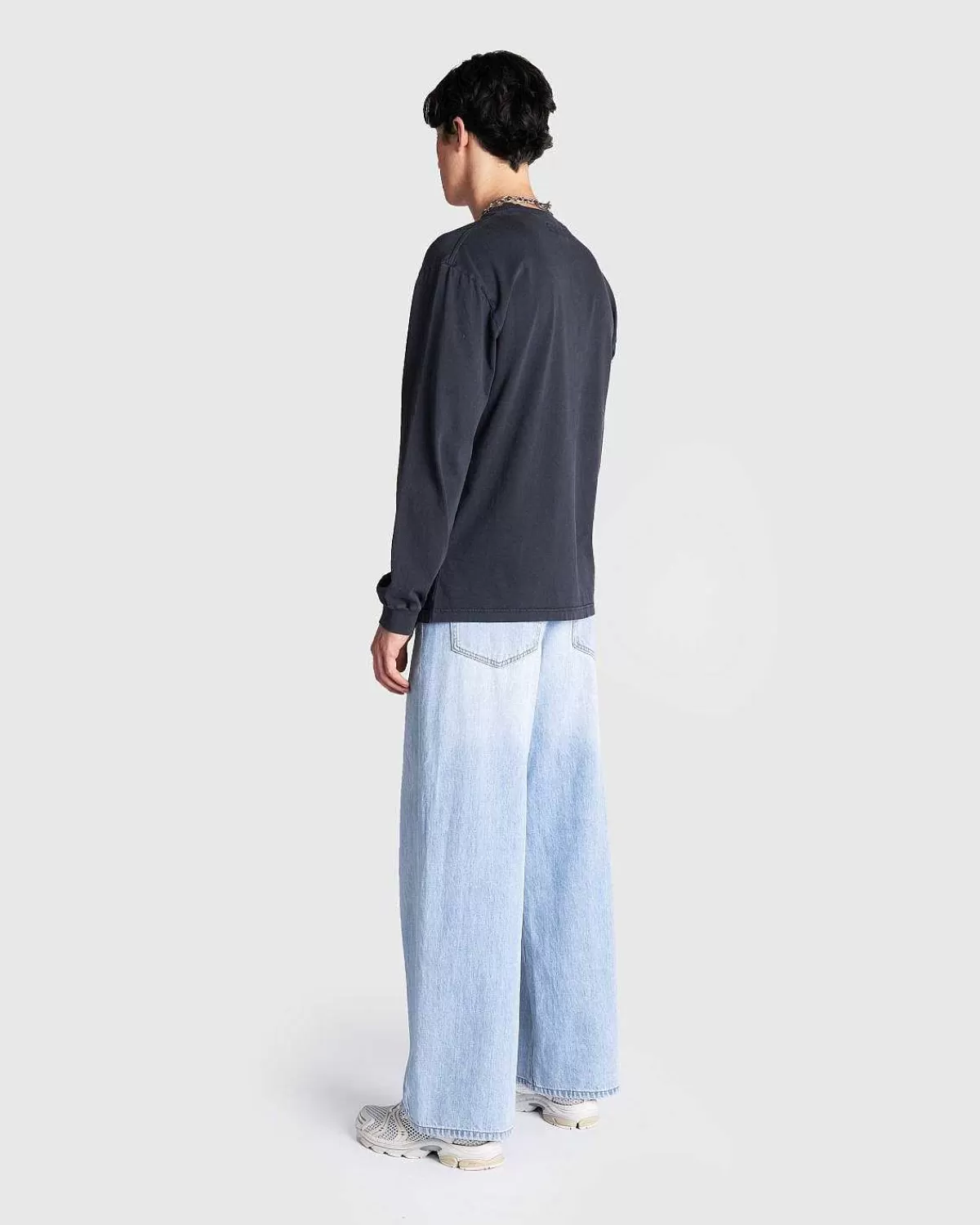 T-Shirts>Carne Bollente Guten Tag Langaermet Vasket Sort