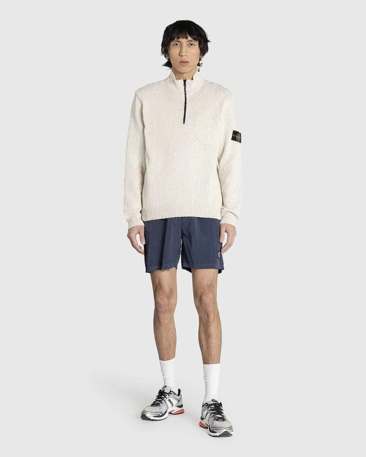 Strik>Stone Island Halv Lynlastroje Naturlig Beige