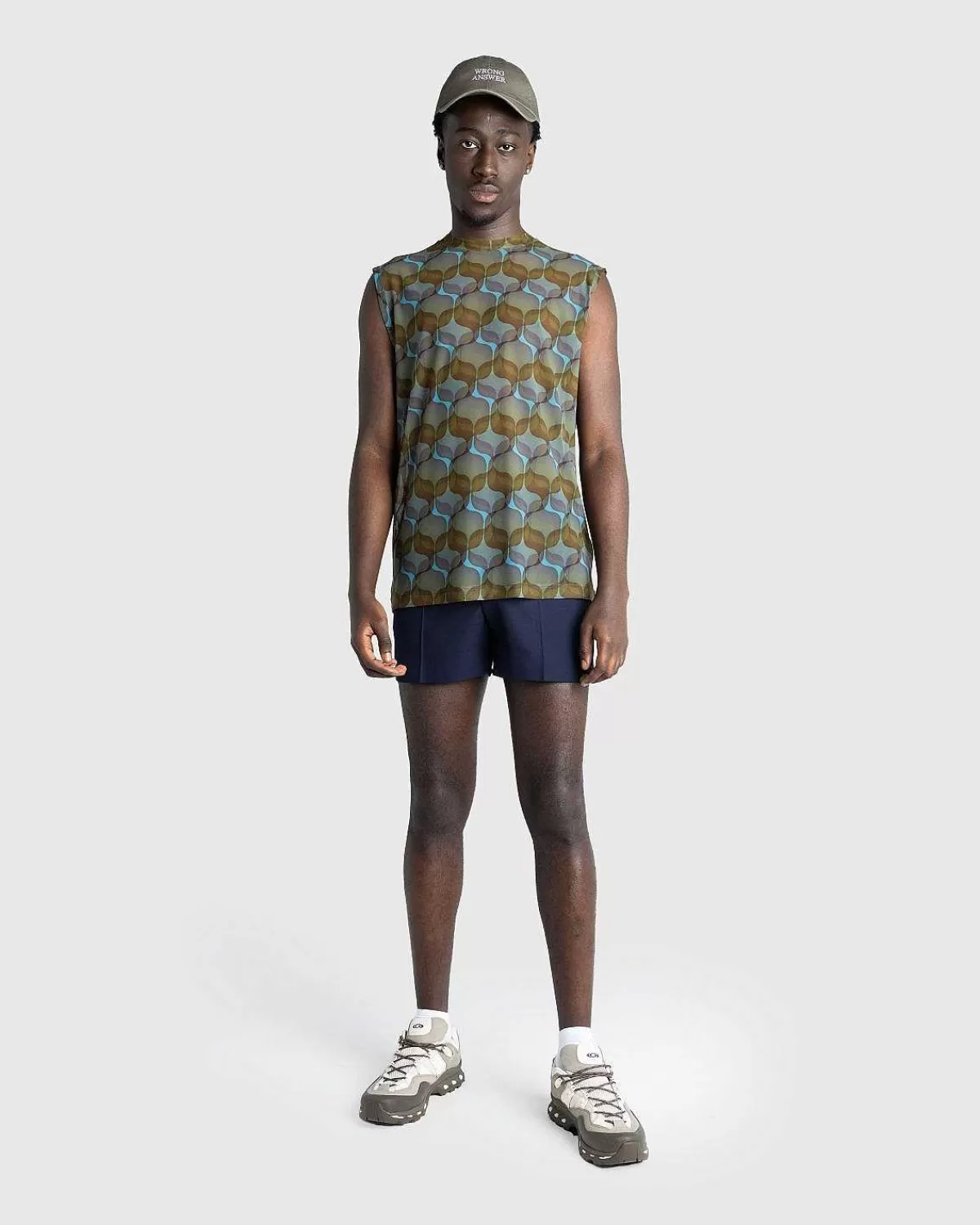 T-Shirts>Dries van Noten Heyzen Skjorte Stov/Gron