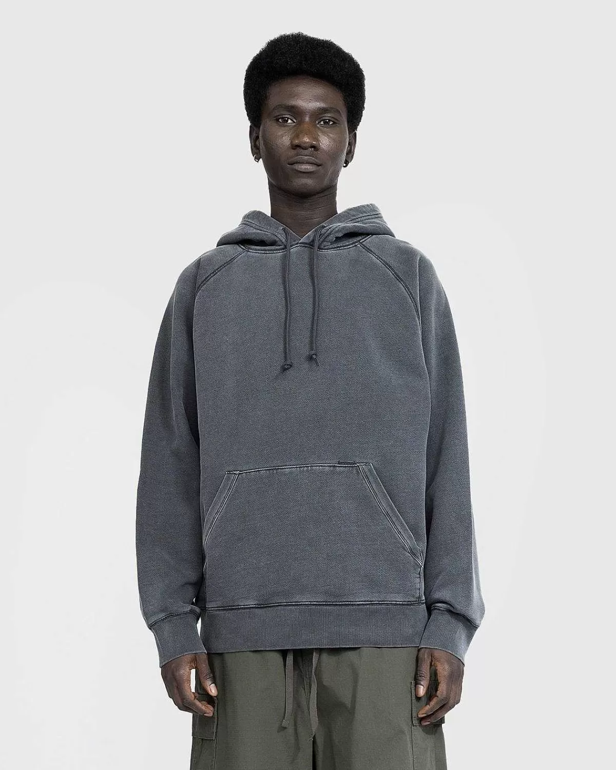 Sveder>Carhartt WIP Hooded Taos Sweat Flint/Garment-Dyed