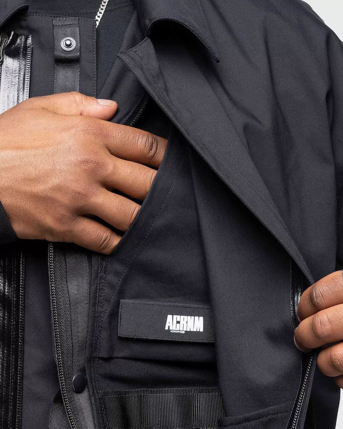 Overtøj>ACRONYM J111Ts-Ch Micro Twill Tec Sys Jakke Sort