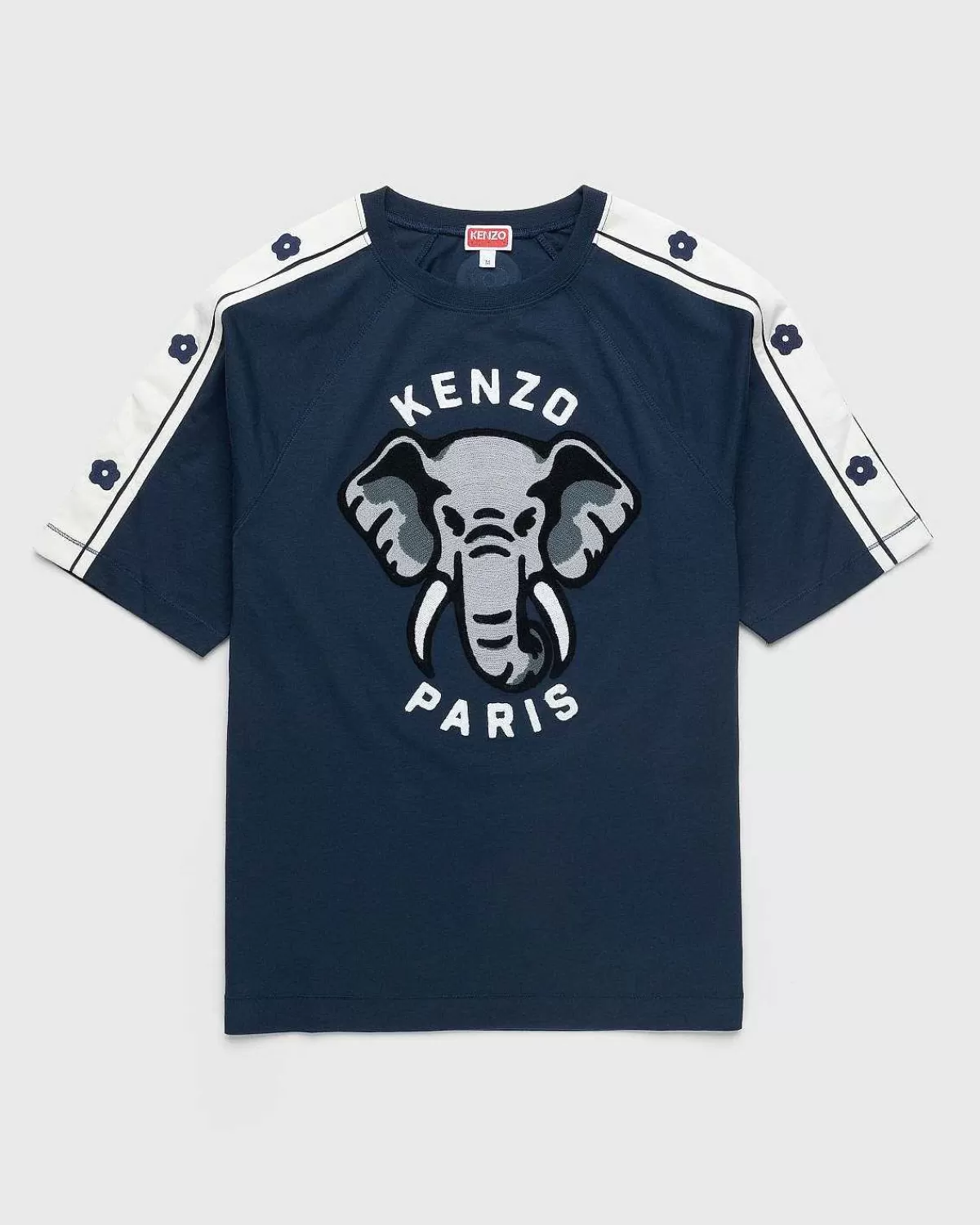 T-Shirts>Kenzo Elephant Fitted T-Shirt Midnight Blue