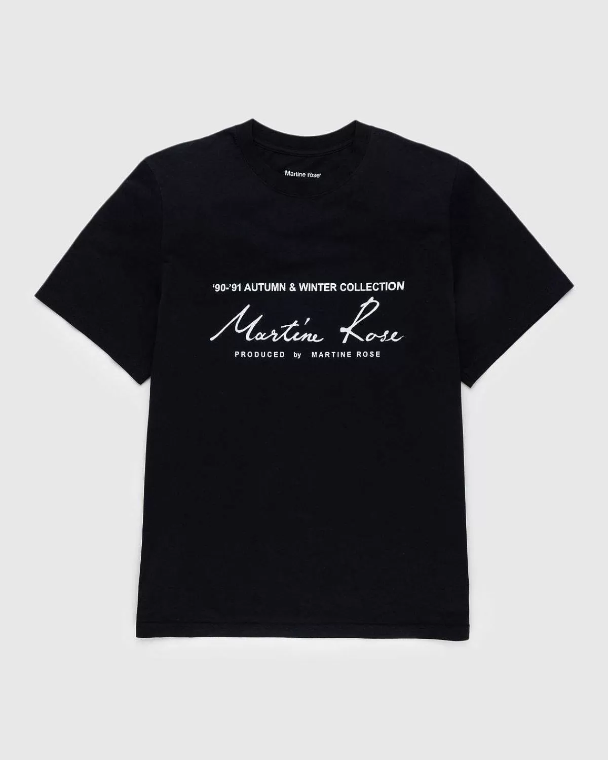 T-Shirts>Martine Rose Klassisk S/S T-Shirt Sort