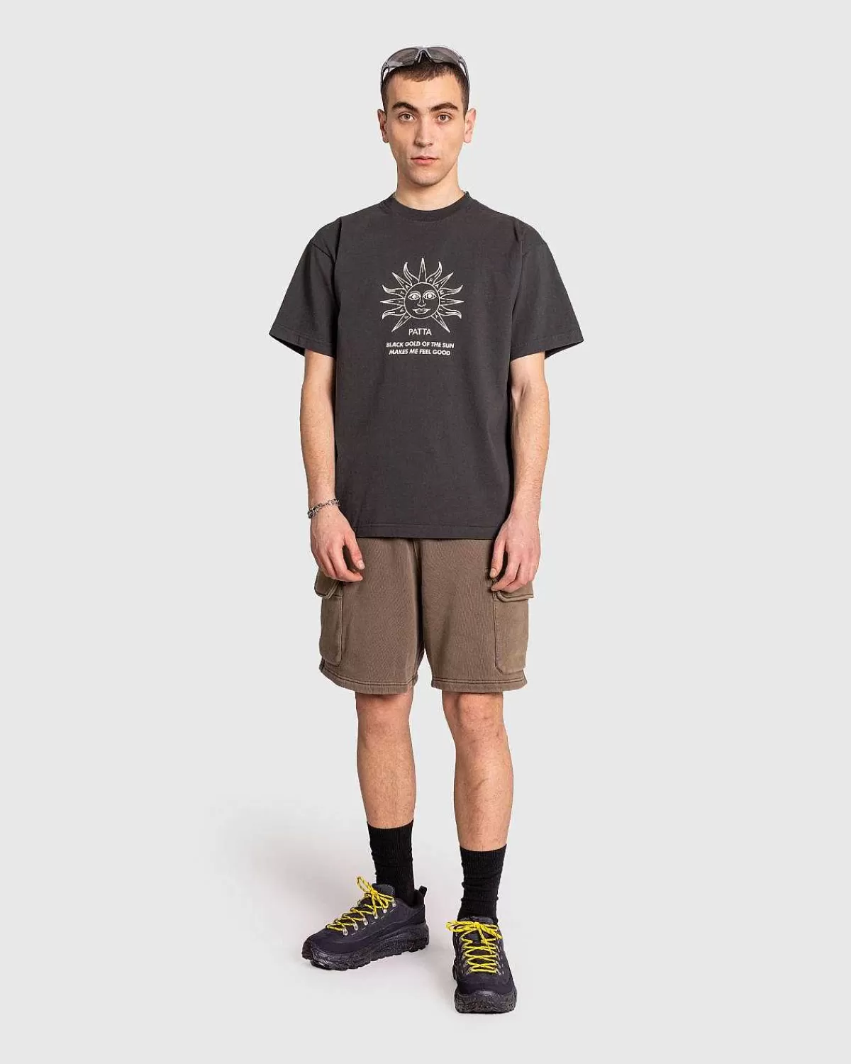 Shorts>Patta Klassiske Vaskede Cargo Joggingshorts Morel