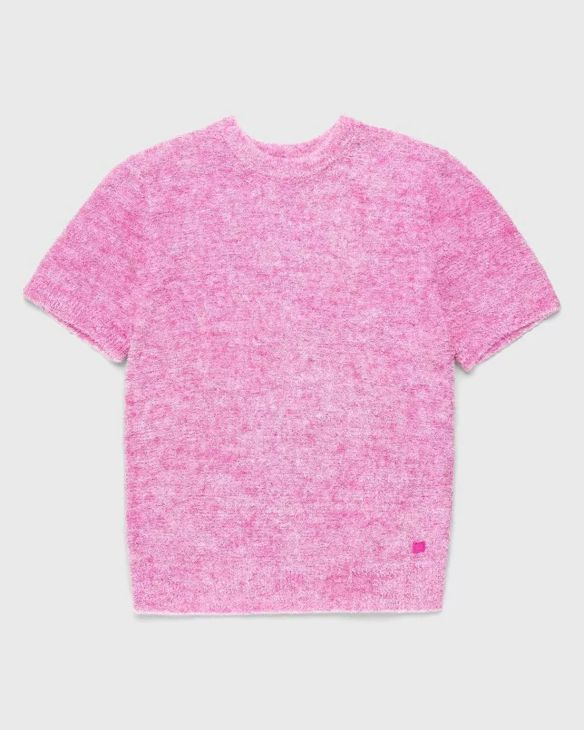 Strik>Acne Studios Kortaermet Crewneck Sweater Pink