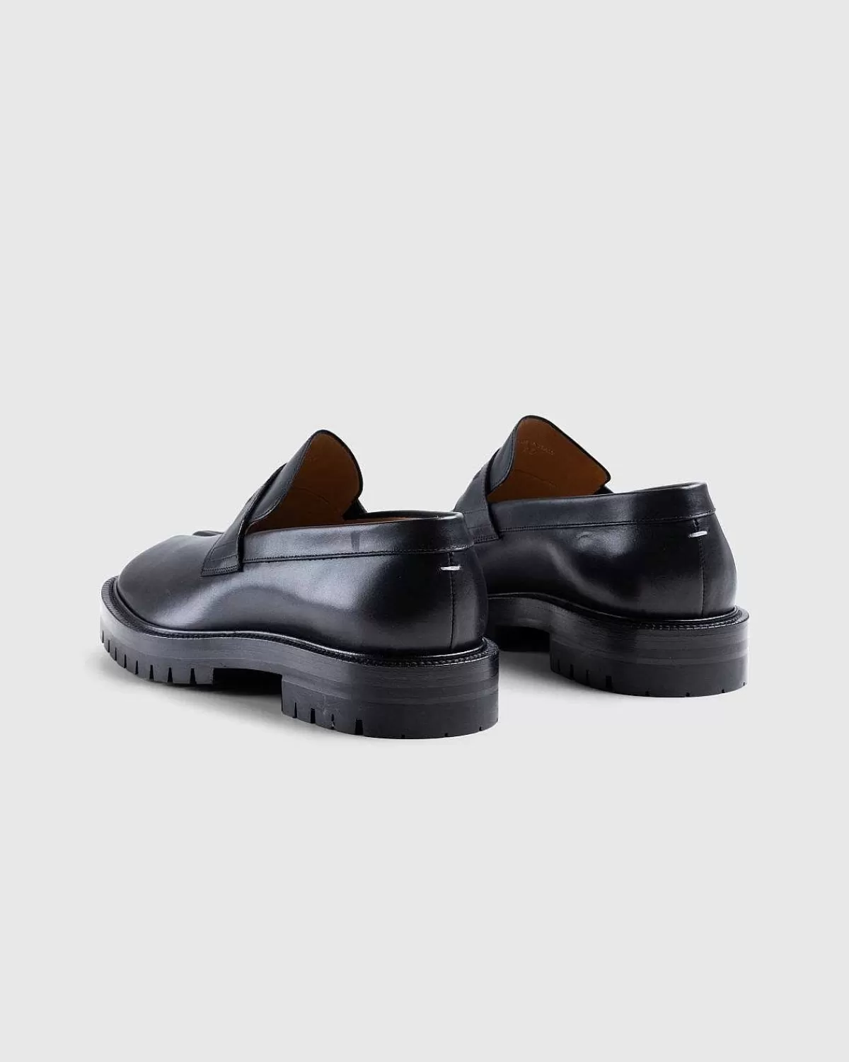 Sko>Maison Margiela Laeder Tabi Mocassin Sort