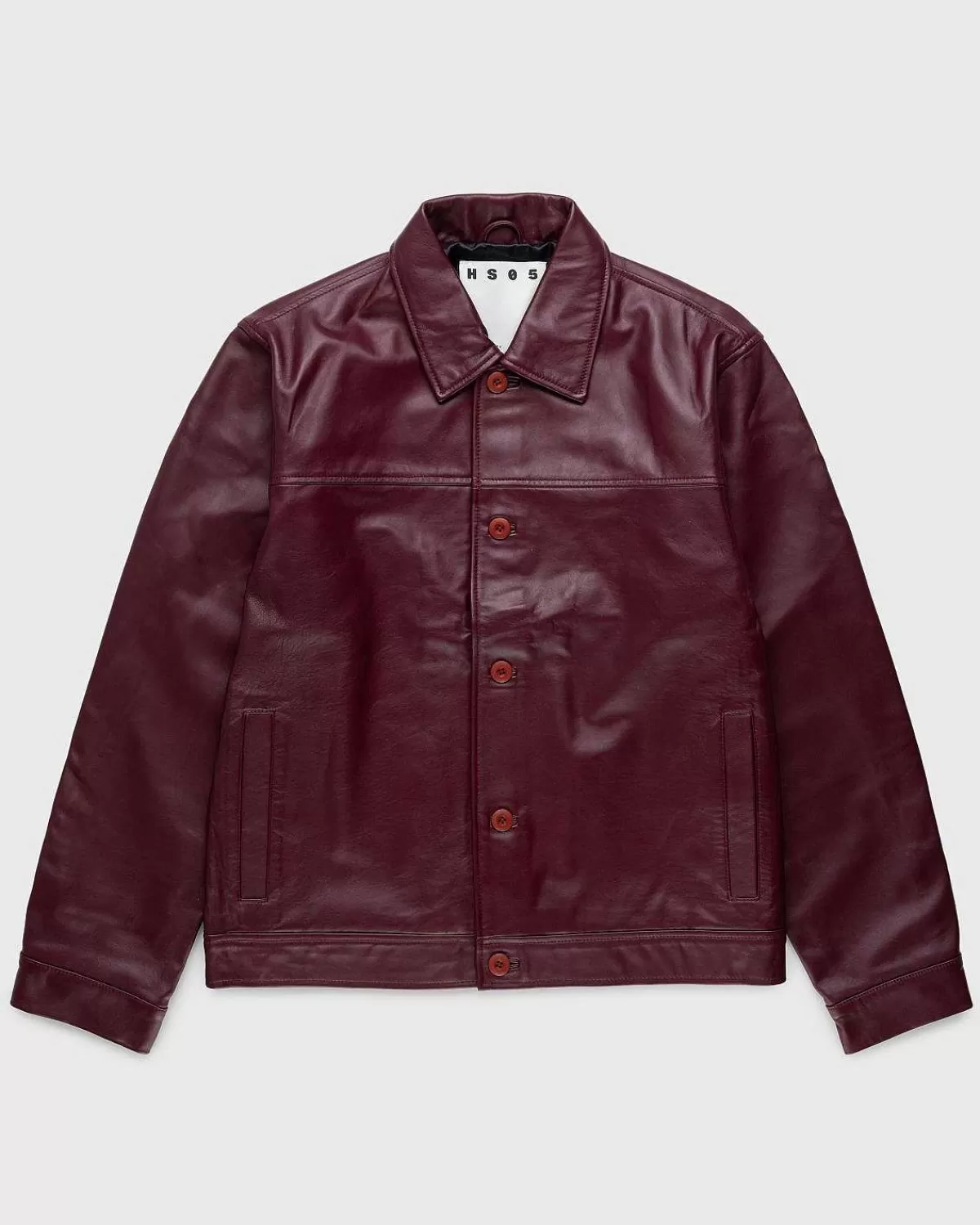 Overtøj>Highsnobiety HS05 Laederjakke Burgundy