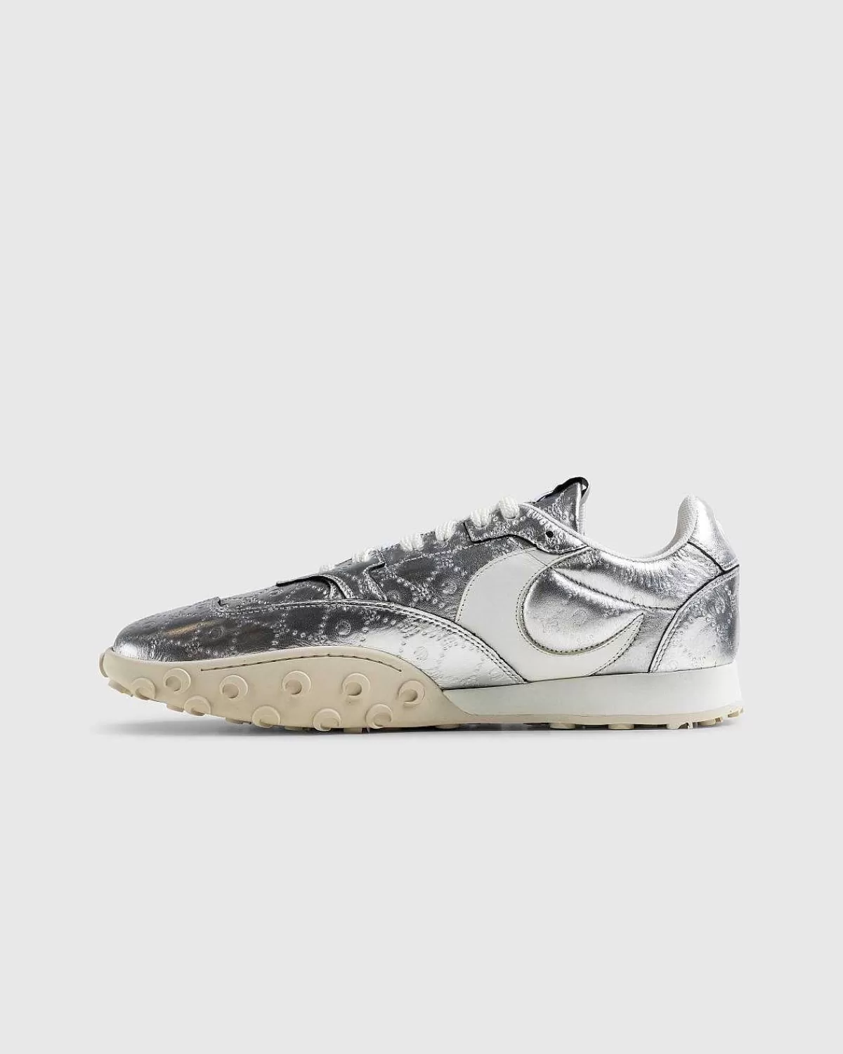 Sneakers>Marine Serre Lamineret Laeder Ms Rise Silver