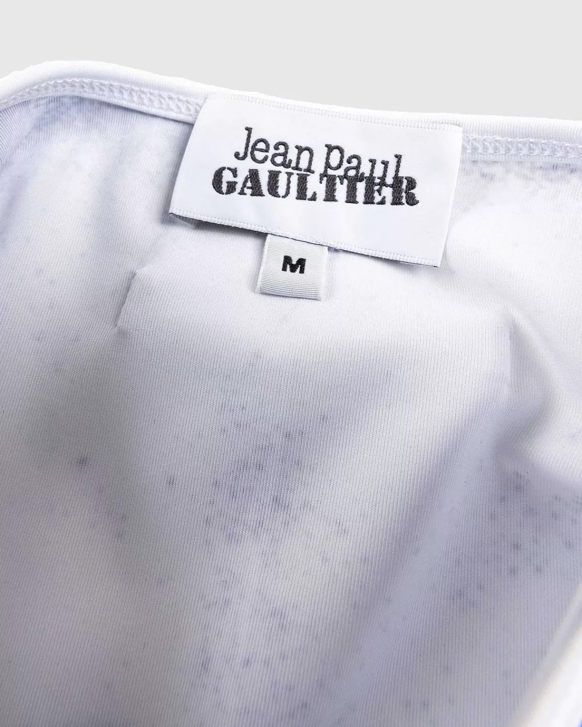 T-Shirts>Jean Paul Gaultier Langaermet Gaultier Paris Top Hvid/Sort