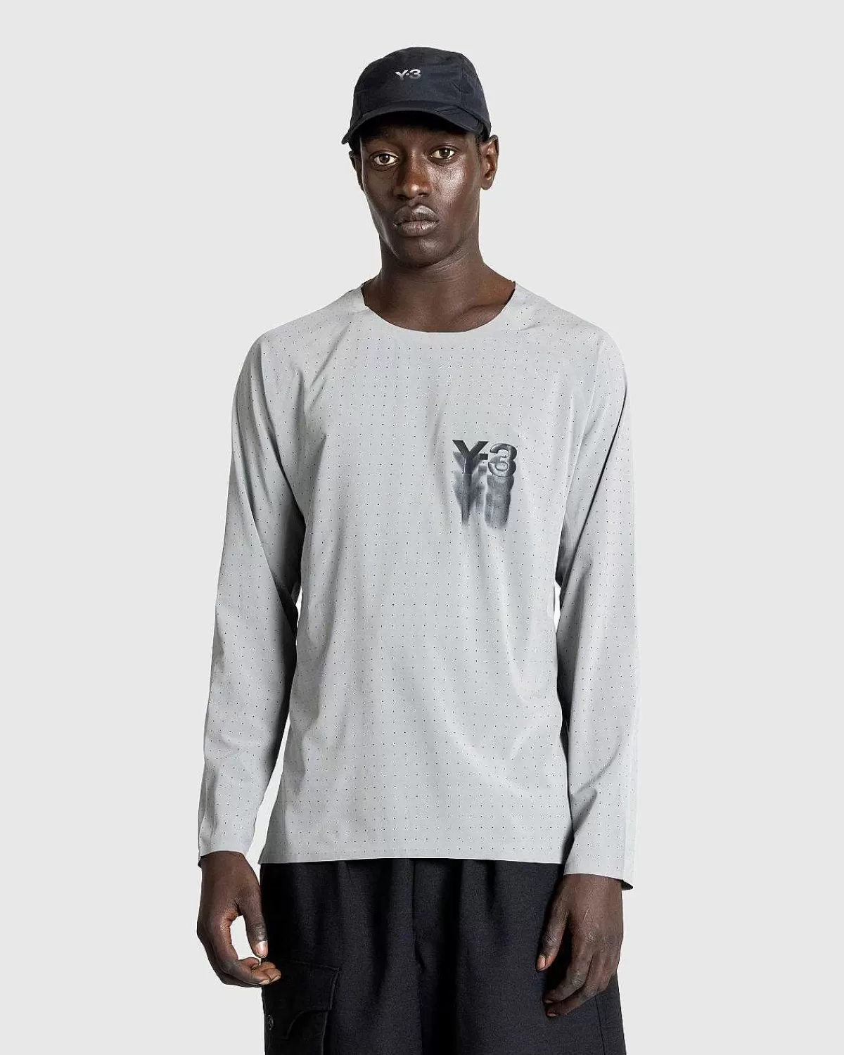 T-Shirts>Y-3 Lobe Langaermet Gra