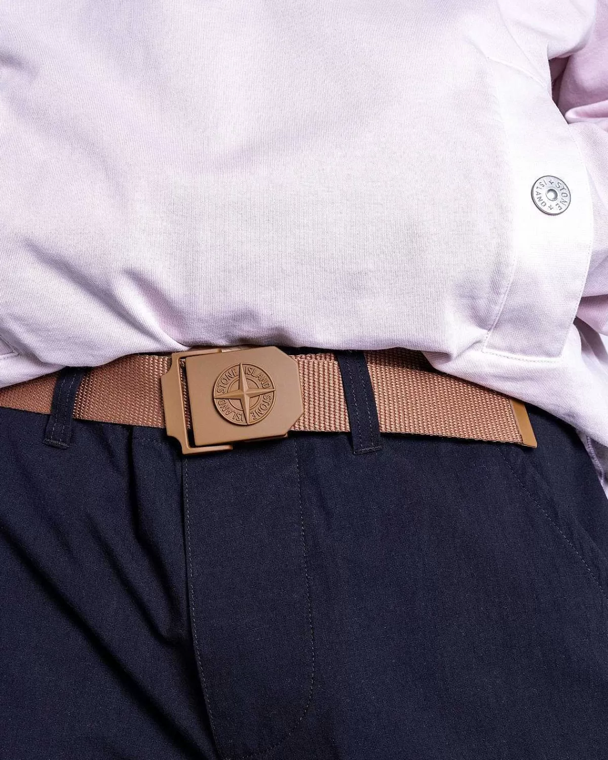 Bælter>Stone Island Logo Baelte Rust