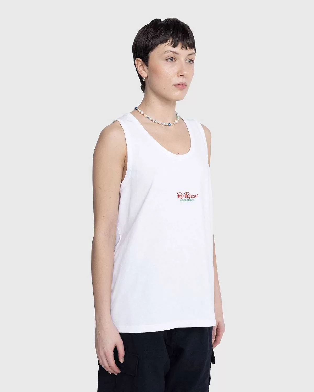 T-Shirts>Highsnobiety Logo Tank Top Hvid