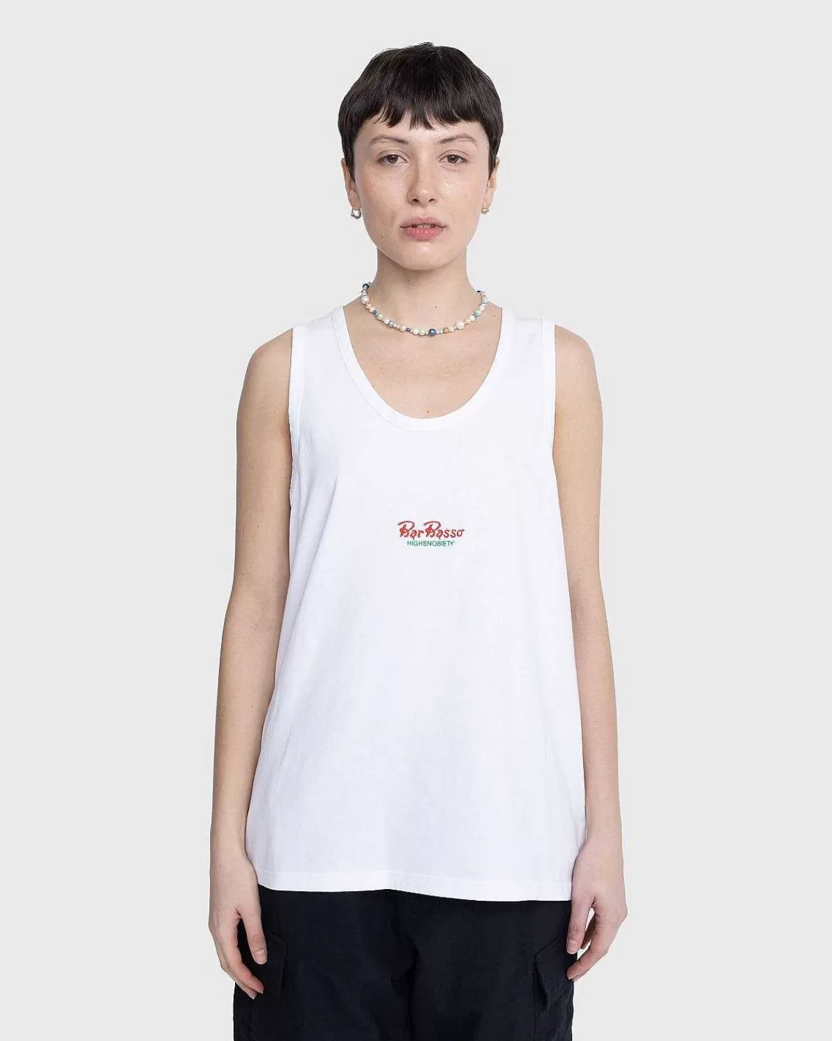 T-Shirts>Highsnobiety Logo Tank Top Hvid