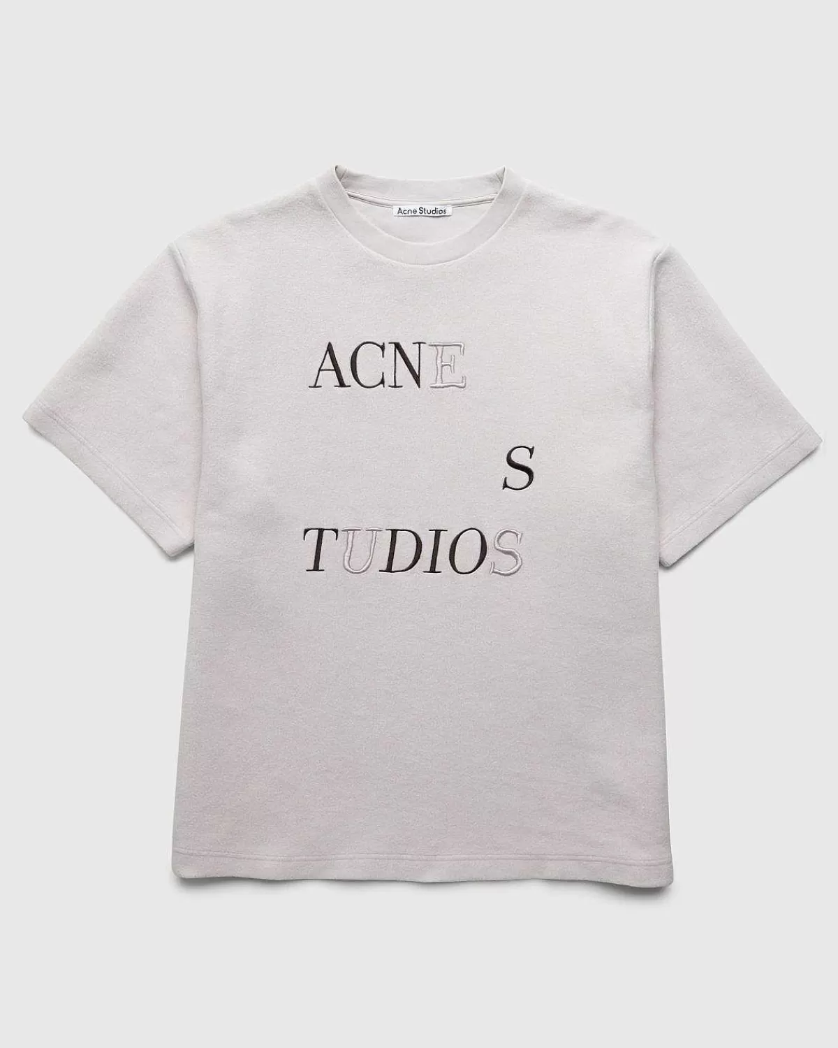 T-Shirts>Acne Studios Logo T-Shirt Beige